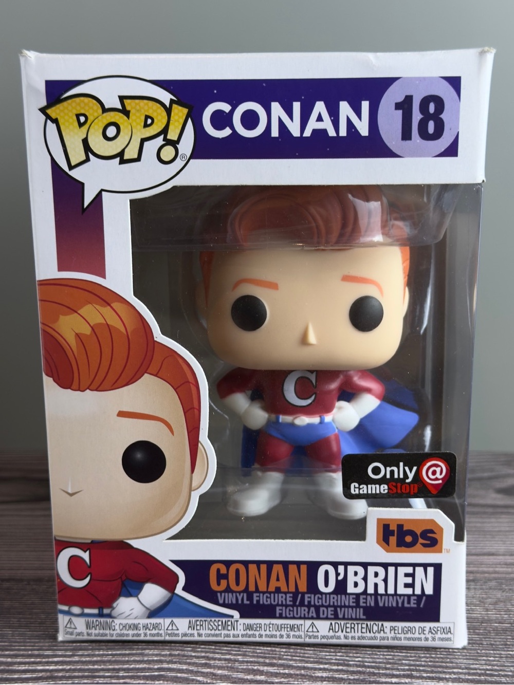 Funko Pop Super Conan O’Brien #18 GameStop Exclusive Vinyl Figure